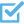 A decorative small tick icon.