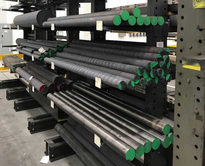 Round bars in the warehouse are kept for industrial purposes from AlterValve.