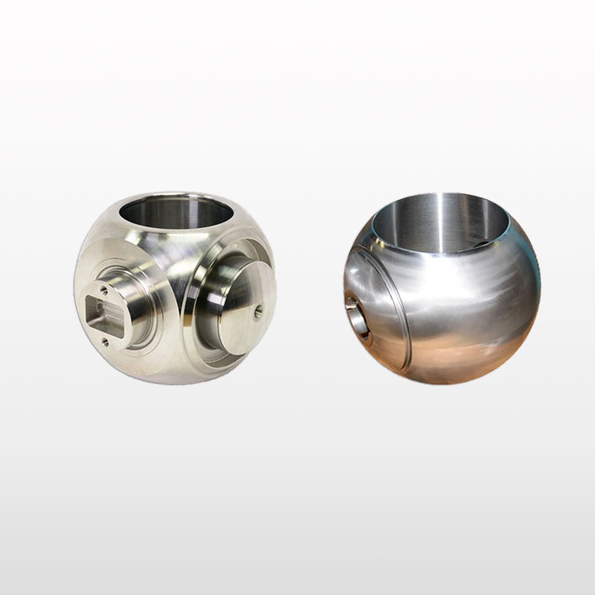 Different views of the Trunnion Valve Ball from AlterValve.